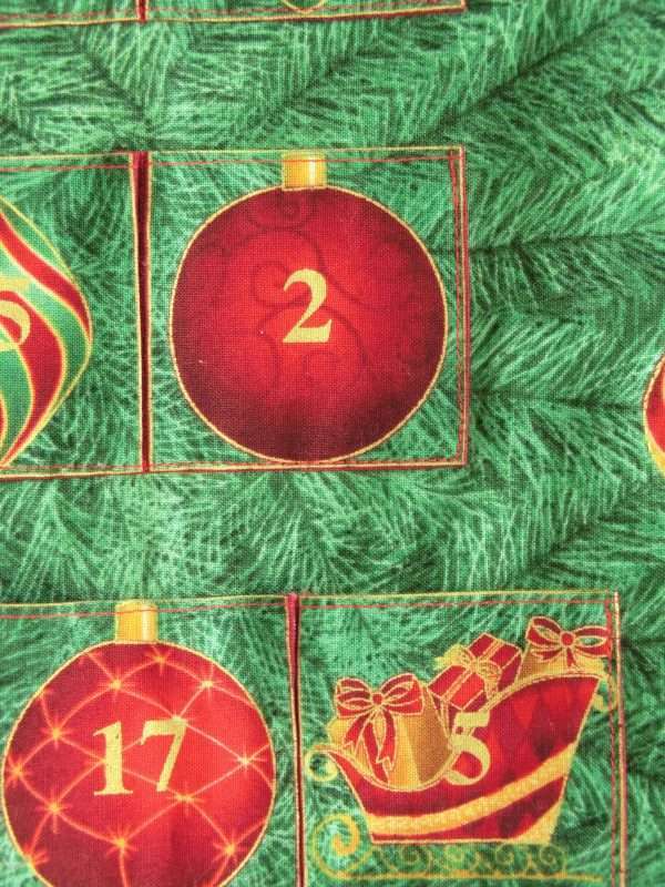 Tree with Holly and Gifts Advent Calendar - details