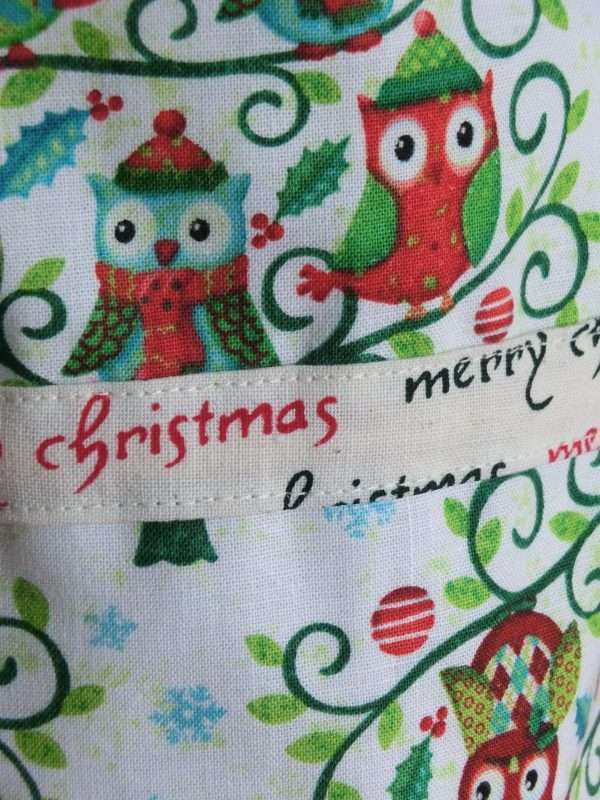 Owl bottle bag - detail