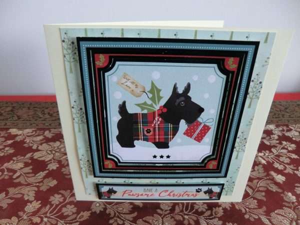 Pawsome Scottie Dog card - standing