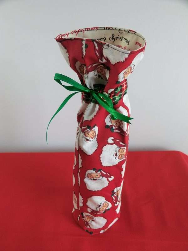 Santa bottle bag