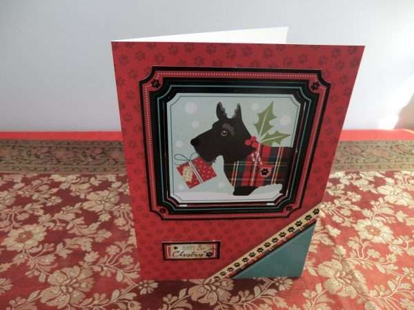 Scottie Dog card - standing