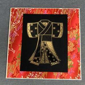 Kimono card flat