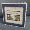 Birthday card with nautical theme standing