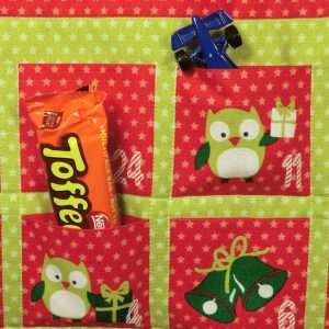 owl advent pockets with treats