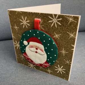 Santa card standing