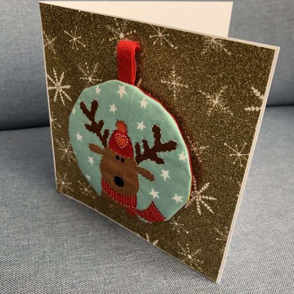 Reindeer card standing