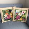 Dahlia cushion covers