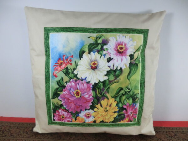 Dahlia cushion cover