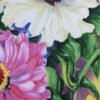 Dahlia cushion cover closeup