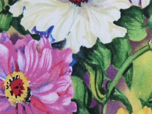 Dahlia cushion cover closeup