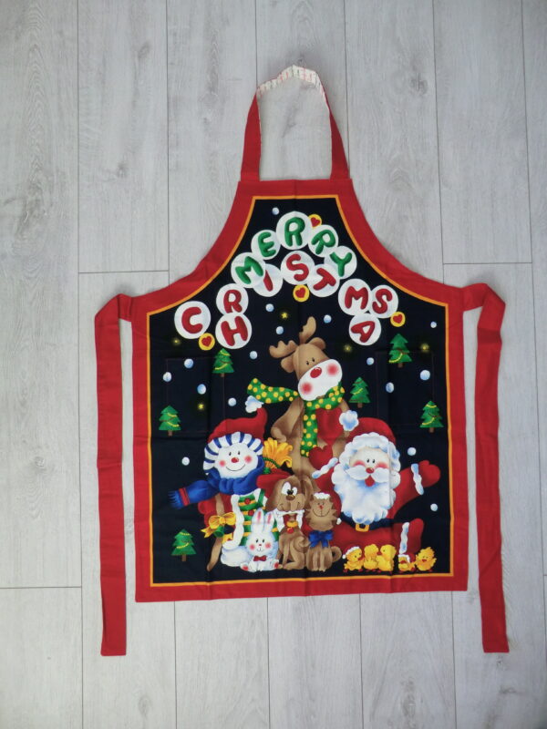 Christmas apron flat