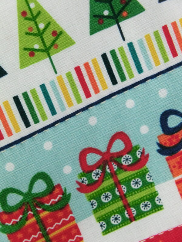 Closeup of front of stocking