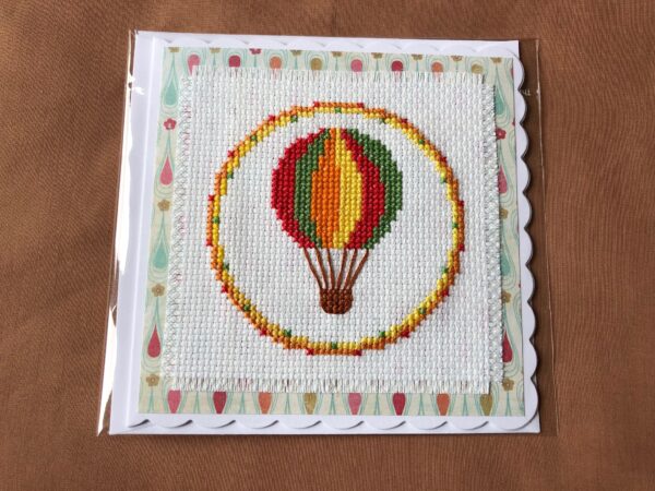 Hot air balloon in packet