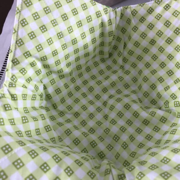 Green squares bowl cover