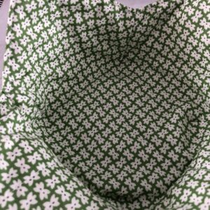 Green floral bowl cover