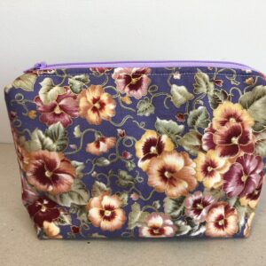 Pansy makeup bag