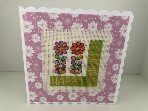 birthday flowers card