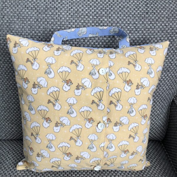 back view of Dumbo reading cushion