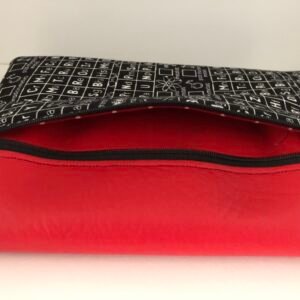 Open zip pocket on front of notebook