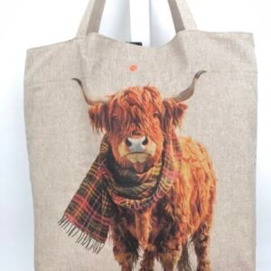 Highland cow foldable bag