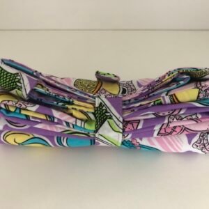 Shoe themed bag folded up